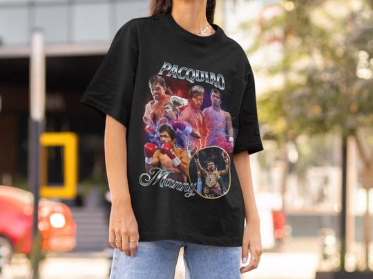 Manny Pacquiao Vintage Style UFC Boxing T-Shirt Retro 90's style Bootleg T-Shirt Oversized Sport Tee gift for UFC T-shirt boxing Shirt Champ