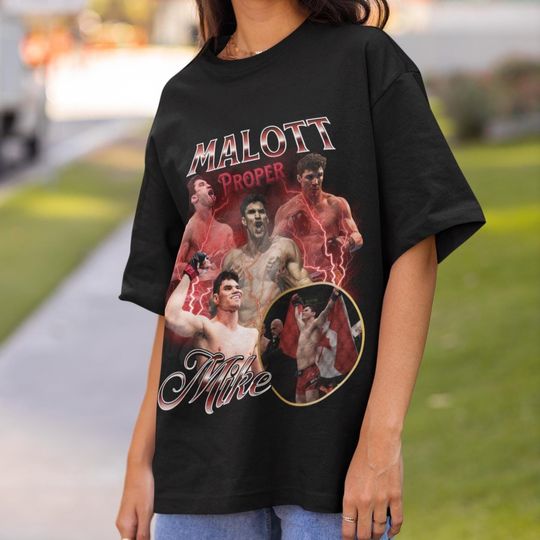 Mike Malott Vintage Style UFC mma T-Shirt Retro 90's style Bootleg T-Shirt Oversized Sport Tee gift for ufc UFC T-shirt Canada Shirt Champ