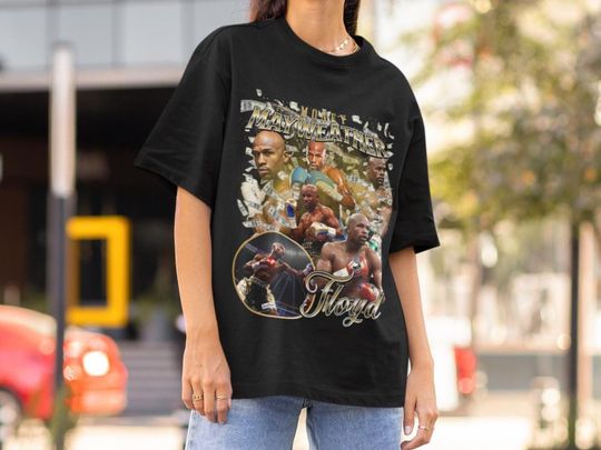 Floyd Mayweather Vintage Style UFC Boxing T-Shirt Retro 90's style Bootleg T-Shirt Oversized Sport Tee gift for UFC T-shirt USA Shirt Champ