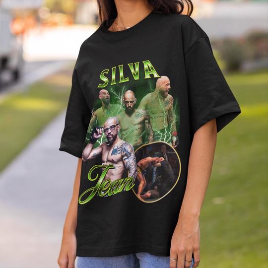Discover Jean Silva Shirt Vintage 90s Graphic Style Fighting Nerds T-Shirt Retro Bootleg T-Shirt Oversized Sport Tee UFC T-shirt Brazil Shirt Champ