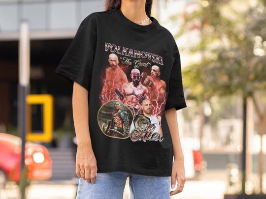 Discover Alexander Volkanovski Vintage Style UFC mma T-Shirt Retro 90's style Bootleg T-Shirt Oversized Sport Tee gift for UFC T-shirt Shirt Champ