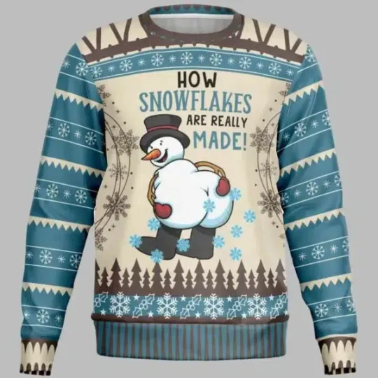 Discover How Snowflakes Are Really Made Ugly Christmas Sweater
