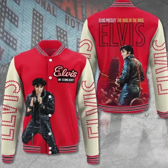 Elvis Presley Music Baseball Jacket