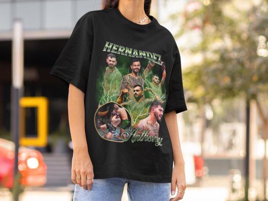 Discover Anthony Hernandez Style UFC mma T-Shirt Retro 90's style Bootleg T-Shirt Oversized Sport Tee gift for ufc UFC T-shirt style UFC Shirt Champ