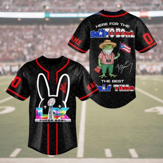 Bad Bunny Bowl 2026 Halftime Show Baseball Jersey