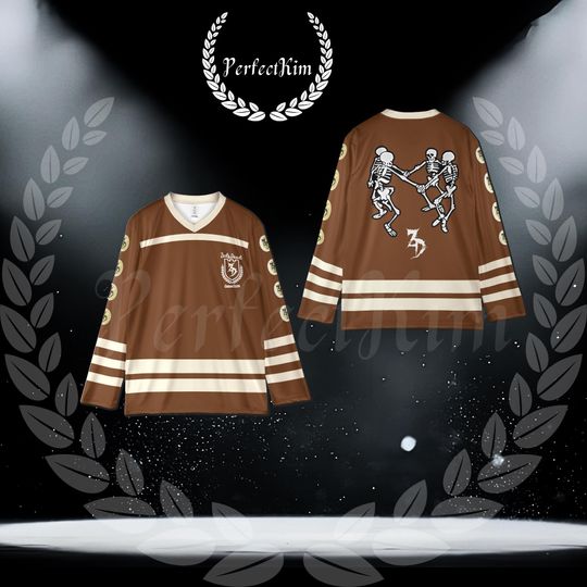 Discover Zeds Dead Hockey Jersey EDM Music Festival Rave Merch Black/Brown