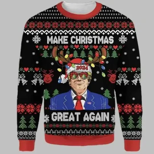 Discover Trump Make Christmas Great Again Ugly Christmas Sweater