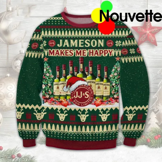 Discover Jameson Makes Happy Ugly Christmas Sweater