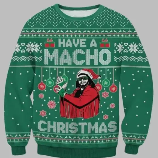 Discover Macho Man Randy Savage Ugly Christmas Sweater