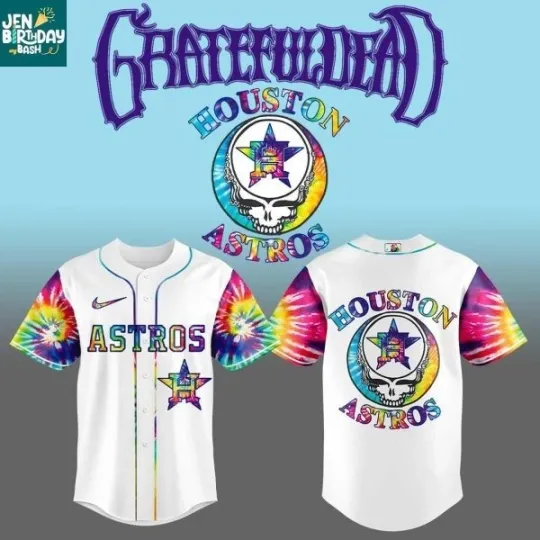 Discover Houston Astros Grateful Dead 2025 Tour Dead-26 Company Baseball Jersey