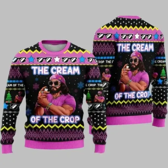 Macho Man Randy Savage The Cream Of The Crop Ugly Christmas Sweater
