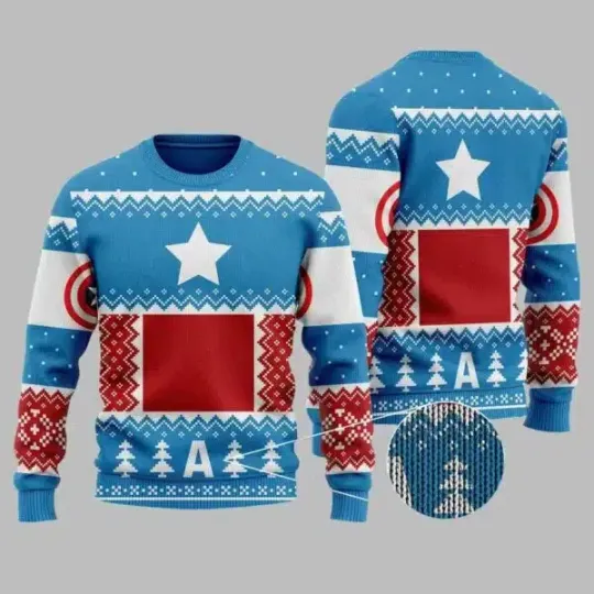 Discover US Superhero Ugly Christmas Sweater