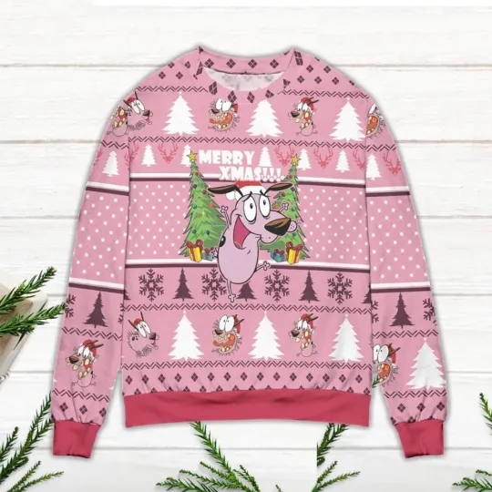 Discover Courage Dog Ugly Christmas Sweater