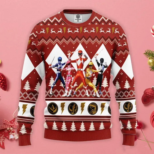 Discover Power Ranger Ugly Christmas Sweater