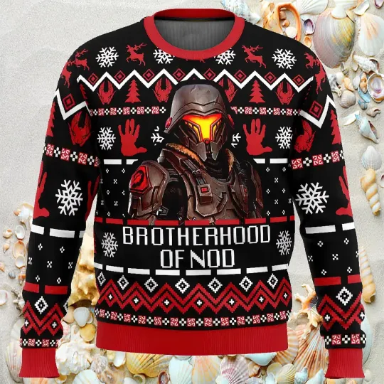 Brotherhood Of Nod Command And Conquer Ugly Christmas Sweater