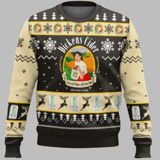 Discover Dickens Cider Ugly Christmas Sweater