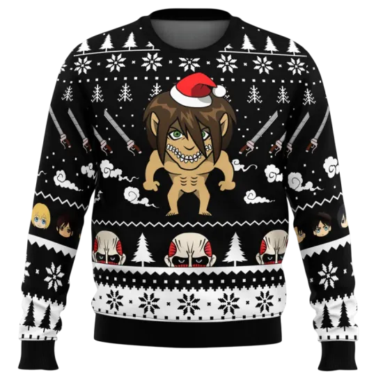 Attack Titan AO Titan Ugly Christmas Sweater