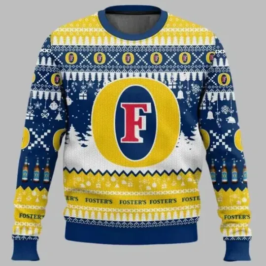 Discover Fosters United Kingdom Beer Ugly Christmas Sweater