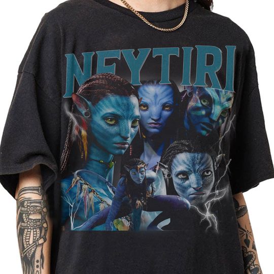 Discover Retro 90s Vintage Neytiri Bootleg T-Shirt, Neytiri Avatar Graphic Retro Tee