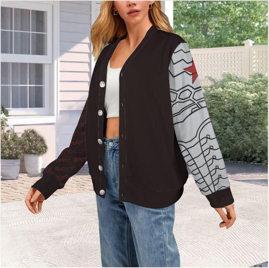 Discover Winter Soldier Cardigan | Marvel Inspired Sweater | Fandom Gift