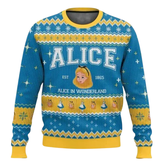 Alice in Wonderland Ugly Sweater