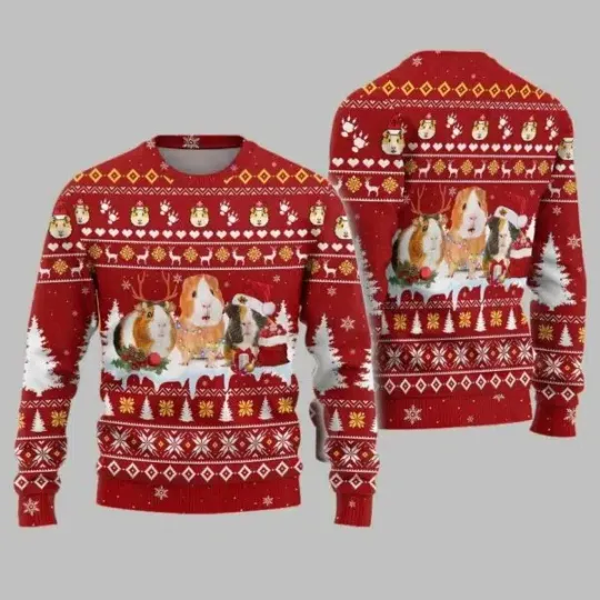 Guinea Pig Ugly Christmas Sweater