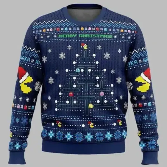 Discover Pac Man Game Tree Christmas Ugly Christmas Sweater