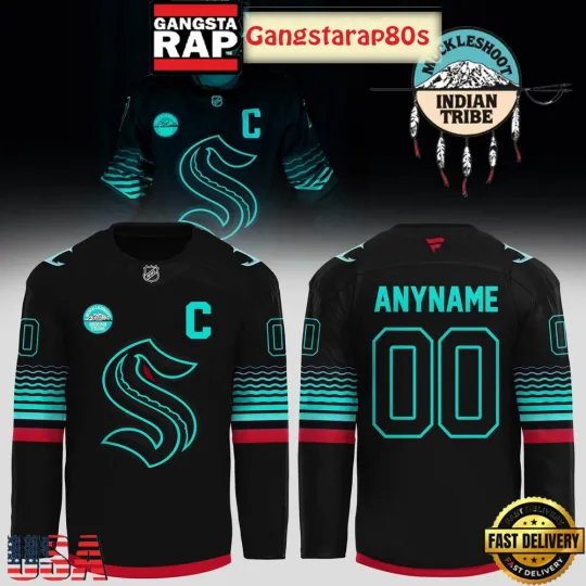 Discover Custom Seattle 1Kraken x Muckleshoot Indian Tribe Hockey Jersey