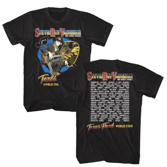 Stevie Ray Vaughan Texas Flood World Tour Men's T-Shirt