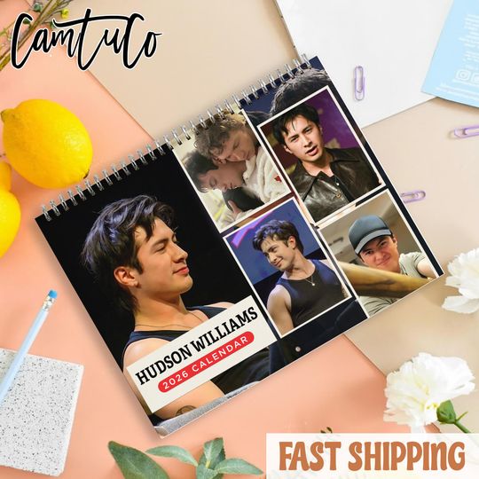 Discover Hudson Williams 2026 Calendar, Male Celebrity Inspired Wall Calendar, Handsome Actor Photo Calendar