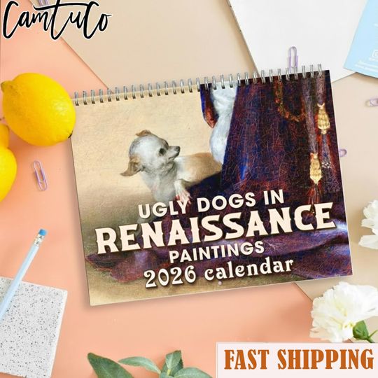 Discover Ugly Dog Calendar 2025, Funny Dog Wall Calendar, Cute Ugly Pet Humor Calendar
