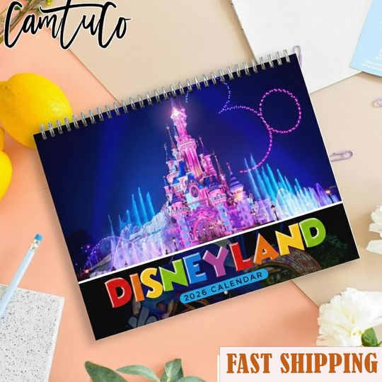 Discover Disne 2026 Calendar, Disne Monthly Wall Calendar, 2026 Magic Kingdom Calendar