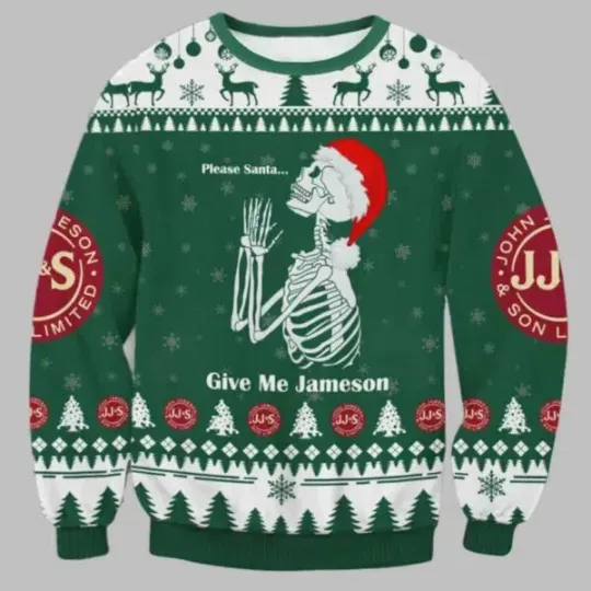 Discover Jameson Please Santa Ugly Christmas Sweater