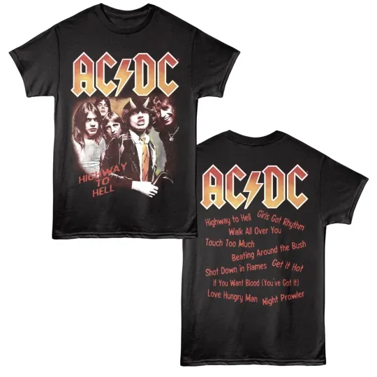 Discover AC-DC Highway to Hell Tracklist Men's T Shirt