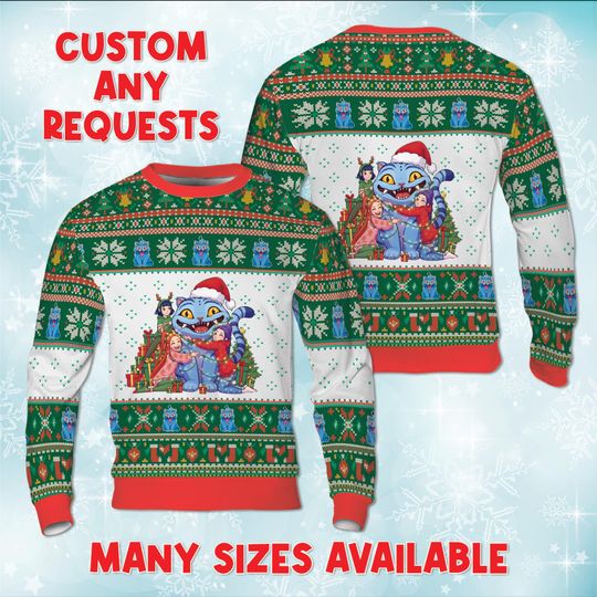 Discover KPop Romance Ugly Christmas Sweatshirt, Jinu Mystery Virtual Idol Sweater, Virtual Idol Christmas Sweater, Christmas Kpop Costume Sweater