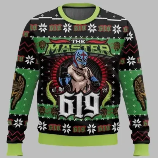The Master Of The 619 Rey Mysterio Ugly Christmas Sweate