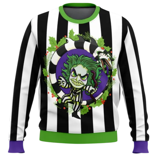 Discover Beetle Juice Ugly Christmas Sweater