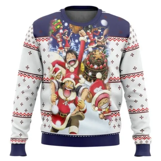 Discover Merry X mas Straw Hat Crew Ugly Christmas Sweater New