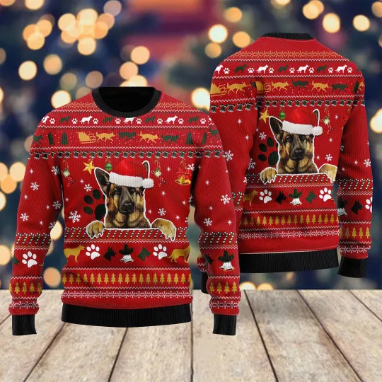 Discover German Shepherd Dog Ugly Christmas Sweater