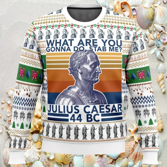 Discover Julius Caesar Ugly Christmas Sweater
