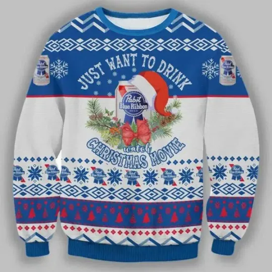 Discover Pasbt Blue Ribbon Ugly Christmas Sweater