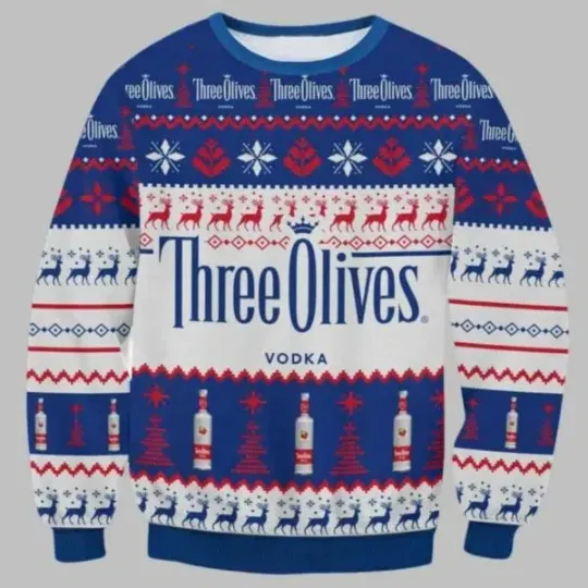 Discover Three Olives Vodka Ugly Christmas Sweater