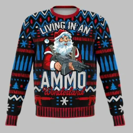 Discover Living in an Ammo Wonderland Ugly Christmas Sweater