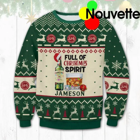 Jameson Christmas Spirit Ugly Christmas Sweater