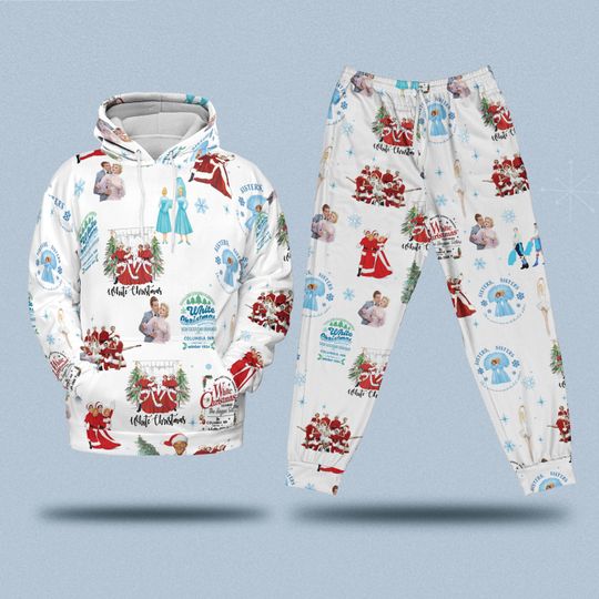 Discover White Christmas Hoodie, White Christmas Sweatshirt, Xmas Gift, Xmas Cozy Hoodie, Christmas White Movie 1954 Inspired Sweatshirt