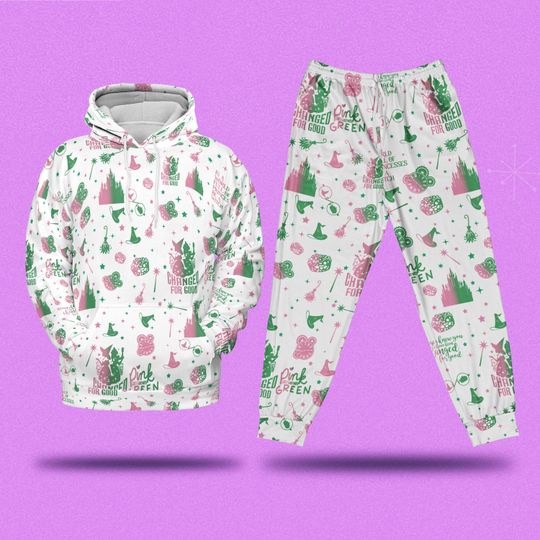 Wicked the Musical, Wicked Changed For Good Sweatshirt, Pink Goes Good With Green Sweatshirt, Broomstick Magic Wand, Movie Fan Hoodie
