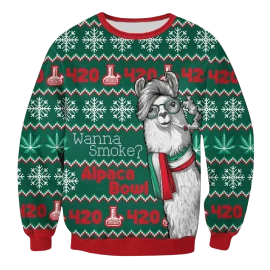 Discover Alpaca Bowl Ugly Christmas Sweater