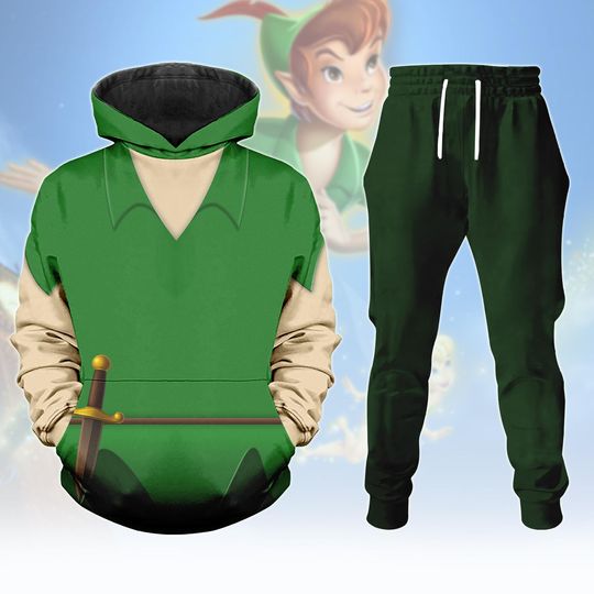 Peter Pan Hoodie, Men Joggers, Flying Fairy Shirt, Disney Cartoon Movie Shirt, Disneyland Shirt, Disneyworld Shirt, Halloween Gifts