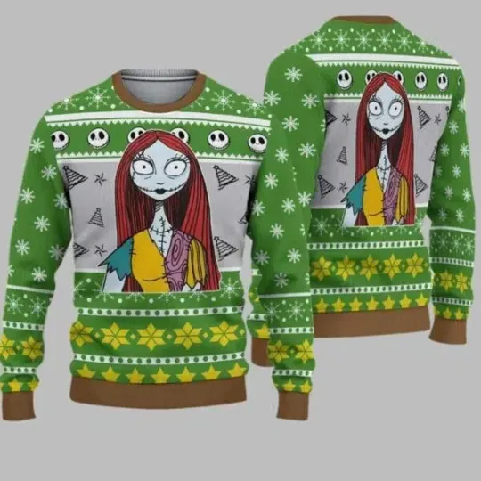 Sally and Jack Nightmare Before Christmas Ugly Sweater