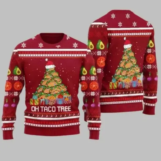 Discover Taco Tree Ugly Christmas Sweate